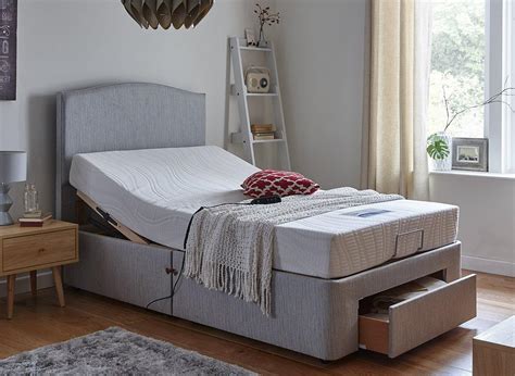 Do adjustable beds damage mattresses? Fontwell Mattress With Standard Grey Adjustable Divan Bed ...