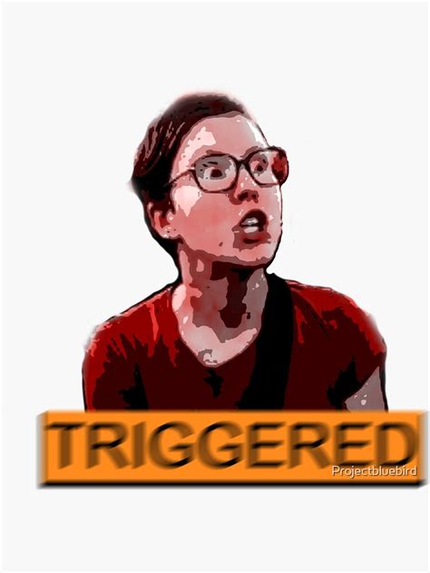 Triggered Sticker For Sale By Projectbluebird Redbubble