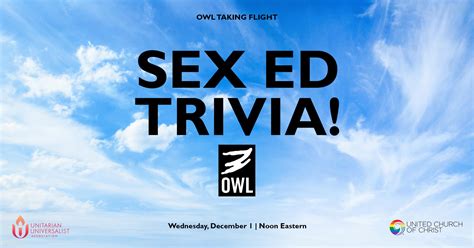 Owl Taking Flight Sex Ed Trivia United Church Of Christ
