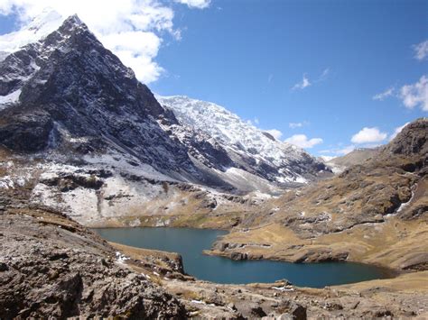 Beautiful Glaciated Valley Unedited Mount Ausangate Andes Peru