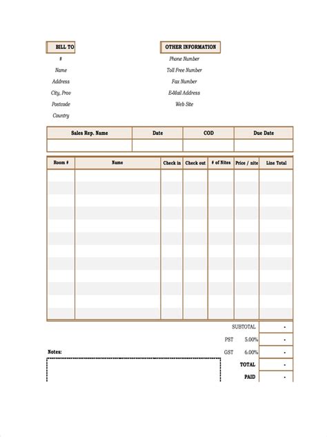She stayed at at many hotels on how. 14+ Hotel Receipt Templates | MS Word, Excel & PDF Formats ...