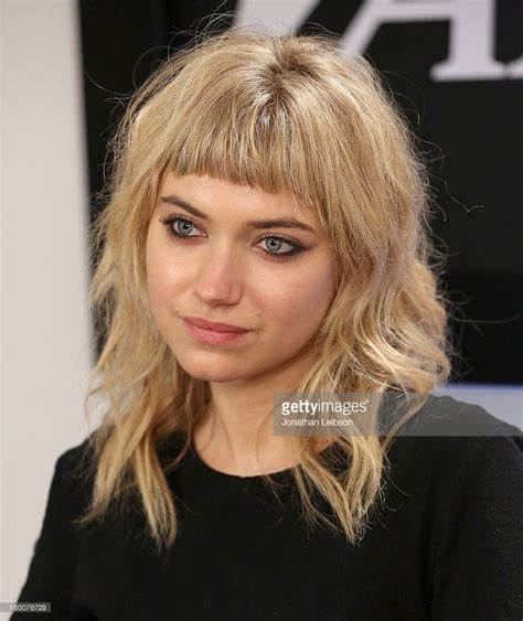 Actress Imogen Poots Attends Variety Studio Presented By Moroccanoil Medium Hair Styles