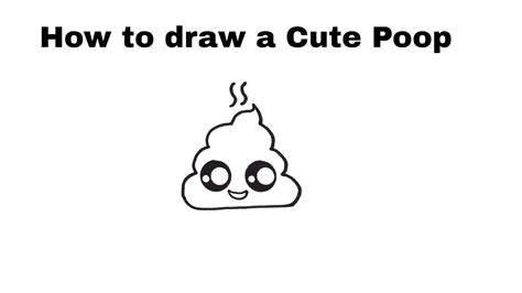 How To Draw Cute Poop Draw Cute Things Step By Step Youtube