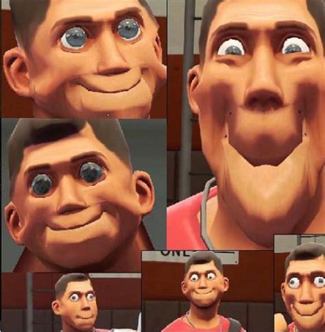 Scout Tf2 Gorgeous Gmod Faces Funny Gaming Memes Funny Games Tf2