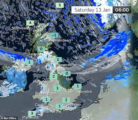 Uk Weather Britain Braces For Up To Four Inches Of Snow And 9c