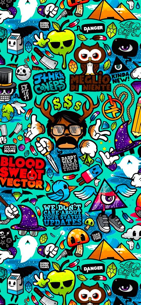 Graffiti Wallpaper Iphone Wallpaper 4K Cartoon - pic-herpity