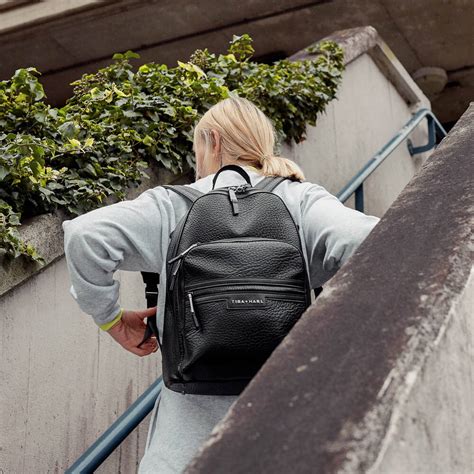 Tiba Marl Black Changing Backpack 42cm Childrensalon
