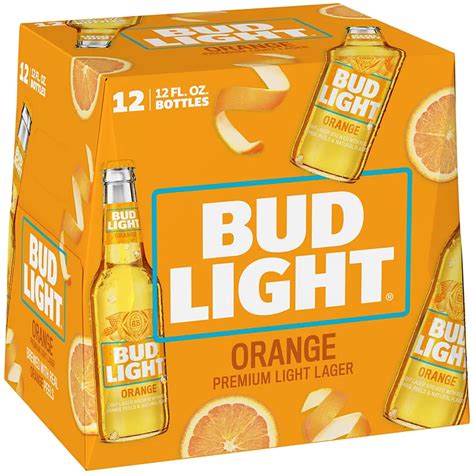 Bud Light Orange Beer 12 Oz Bottles Shop Beer At H E B