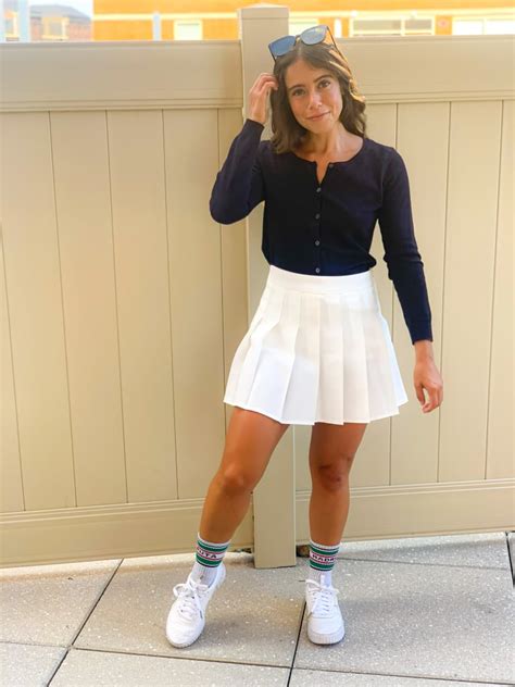 Tennis Skirt Outfit How A Fashion Editor Styles A Tennis Skirt Popsugar Fashion Photo