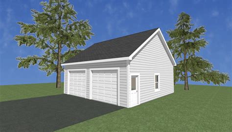 Garage Plans 28 X 28 2 Car Garage Plans 10 Wall 612 And 812 Pitch