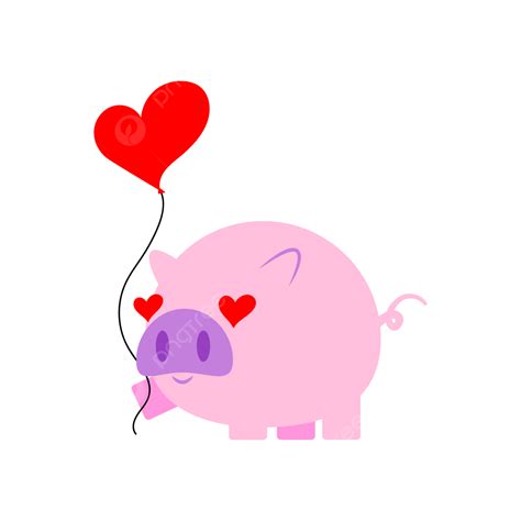 Love Heart Valentine Vector Art Png Pig Heart Pink Love Valentine