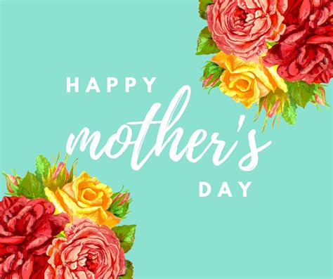 Pink Flowers Mothers Day Facebook Post Templates By Canva
