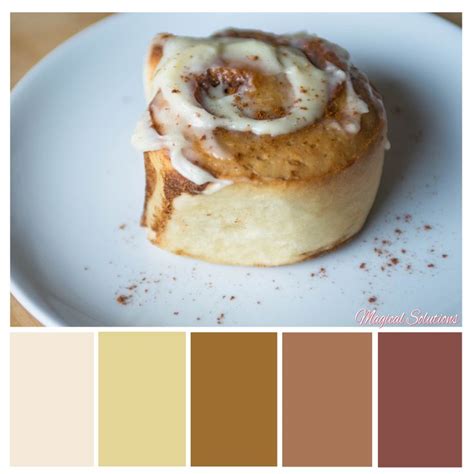 Cinnamon Roll Color Palette Color Palette Color Food