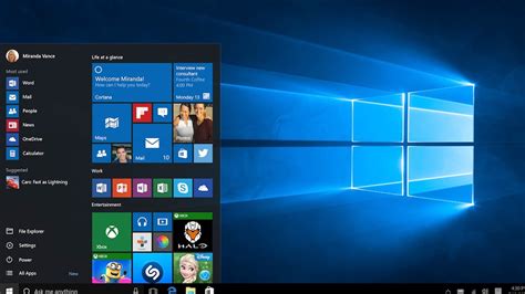 Microsoft Windows 10 Getting Started Youtube