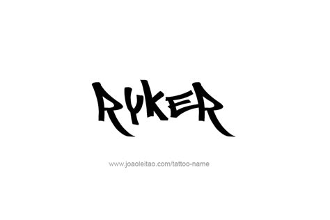 Ryker Name Tattoo Designs Name Tattoo Designs Name Tattoos Tattoo