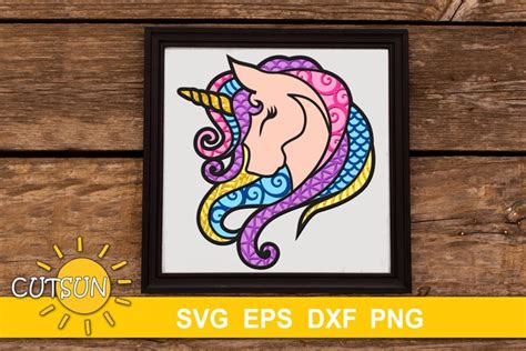 Download 3D Layered Unicorn SVG 10 layers| 3D layered svg (1099031 ...