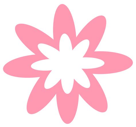 Onlinelabels Clip Art Pink Burst Flower