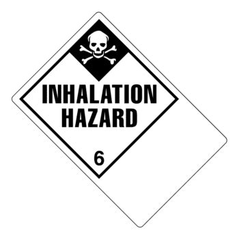 Hazard Class Inhalation Hazard Worded Shipping Name Large Tab