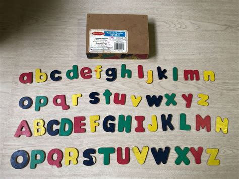 Melissa And Doug Magnetic Wooden Alphabet Hobbies And Toys Toys And Games