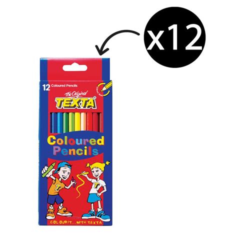 Texta Coloured Pencils Pack 12 Winc