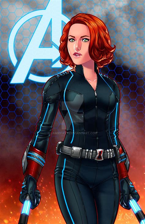 Black Widow Byjamie Fay Ageofultron Avengers Black