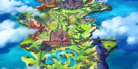 Pokemon Sword And Shield Wild Area Full Map Revealed Game Rant