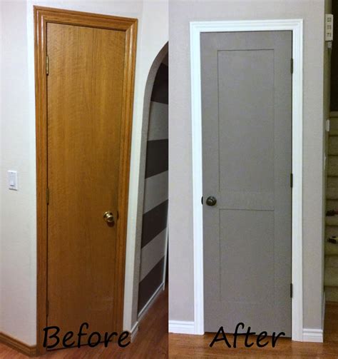 The etching/design on the glass makes it look so dated! Naughton your life: Flat Panel Door Update