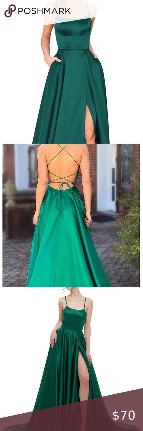 Forest Green Prom Dress In 2020 Green Prom Dress Prom Girl Dresses