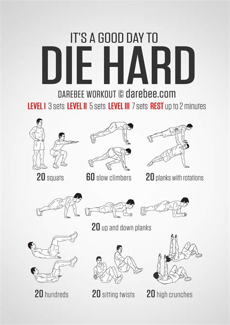Die Hard Workout Hard Workout Workout Routine Gym Workout Tips