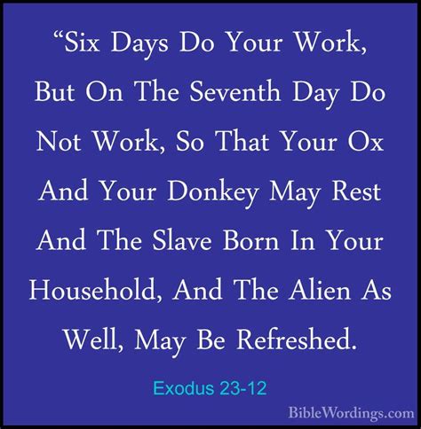 Exodus 23 Holy Bible English