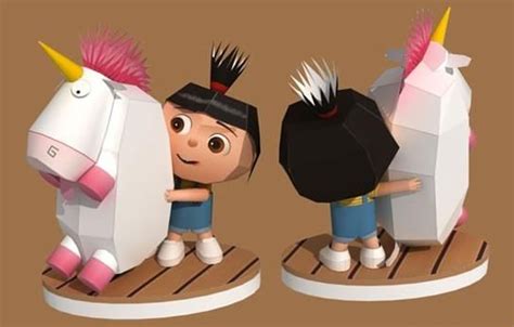 Papermau Despicable Me 2 Agnes Paper Toy By Paper Replika Paper