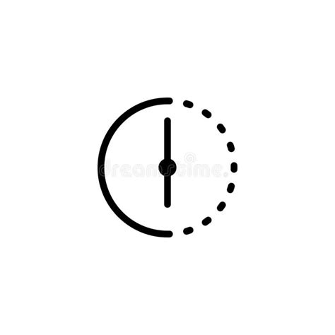 Clock Icon Logo Design Simple Flat Vector Illustration Stock Vector