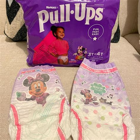 Customer Reviews Huggies® Size 4t 5t 17 Count Girls Minnie Mouse Disposable Pull Ups Training