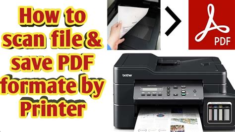 How To Scan Documents In Pdf File How To Scan File Save Pdf Formate Brother Printer Dcp