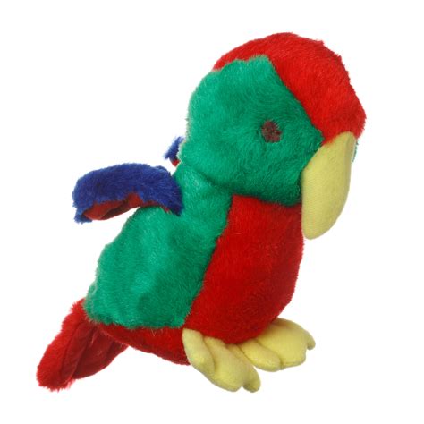 Multipet Look Whos Talking Parrot Plush Dog Toy 10