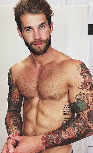 love my men bearded tattooed and ripped tatted men sexy men inked men