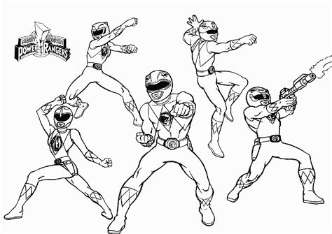 Printable Power Rangers Coloring Pages Clip Art Library