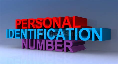 Personal Identification Number Stock Illustration Illustration Of