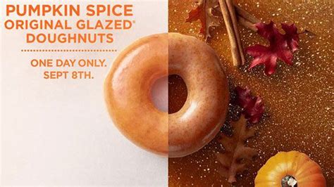 Krispy Kreme Is Bringing Back Pumpkin Spice Glazed Doughnuts For One Day
