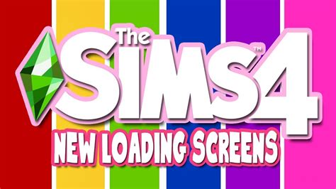 43 New Coloured Loading Screens The Sims 4 Mod Review Youtube