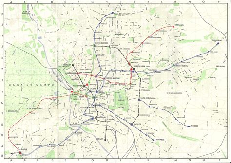 Plano Geográfico De Metro De Madrid 1979 Traspapelados