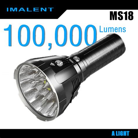 Imalent Ms18 Brightest Flashlight 100000 Lumens Leds Rechargeable Cree