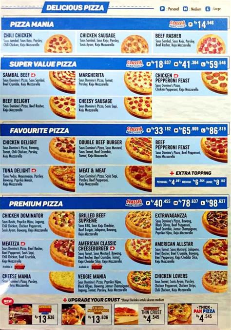 Domino's malaysia has also brilliantly introduced the party sets that serves up to 30 people, with up to 6 set options. Menu Domino's Pizza - Rawamangun, Pulo Gadung, Jakarta ...