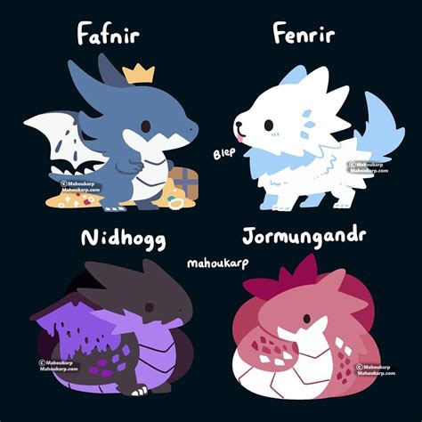 Maybe you would like to learn more about one of these? Norin N. on Instagram: "Norse mythology monsters" | Cute ...