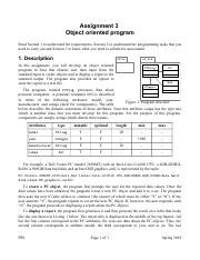 Assignment Pdf Assignment Object Oriented Program Read Section