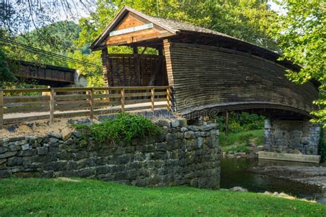 Historic Humpback Covered Bridge Virginia Usa Stock Photo Image Of