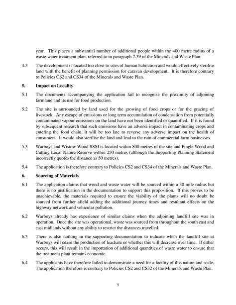 Letter Of Objection 05 Warboys Parish Council