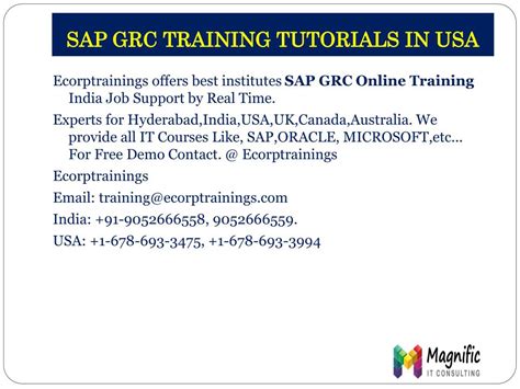 Ppt Sap Grc Security Trainingsap Tutorial Training In Chennai