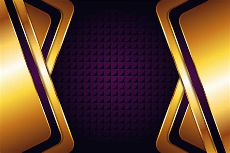 Premium Vector Abstract Geometric With Purple Gold Background And