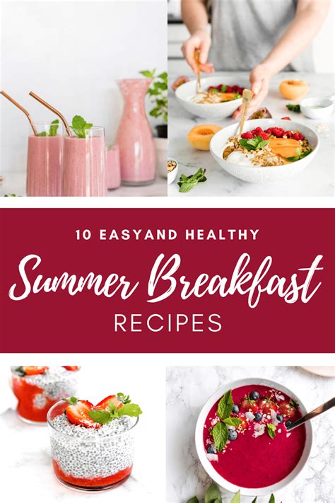 These 10 Easy Summer Breakfast Ideas Are Some Of My Favourite Healthy